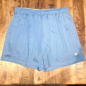 Baby blue champion shorts Clearance